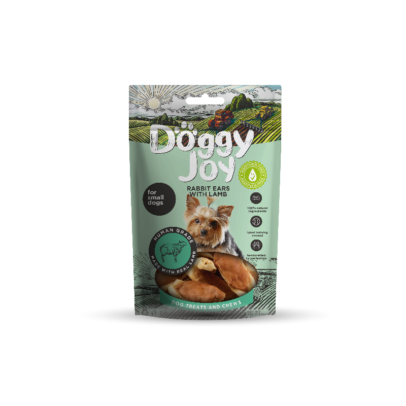 Doggy Joy kaninører m/lam 55g x10