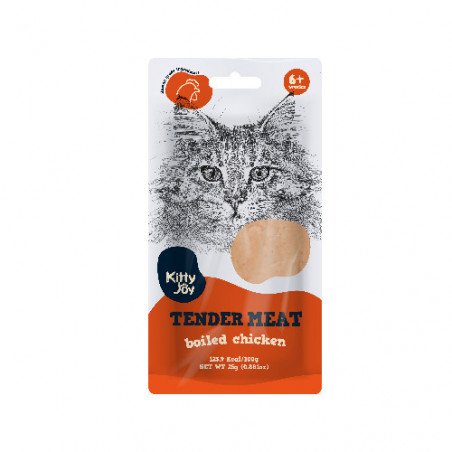 Kitty Joy Tender Meat kokt kylling 10x25g