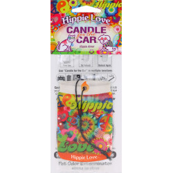 Hippie Love car candle